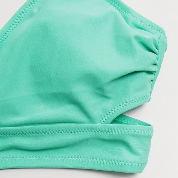 CUPSHE Women's Bikini Set Spaghetti Strap Scoop Neck Crisscross Tie Back Size M - Picture 7 of 10